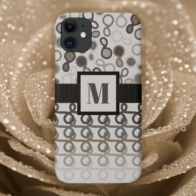 Loopy Lines mit Hybridpaisley Mocha Brown Ombre Case-Mate iPhone Hülle (Von Creator hochgeladen)