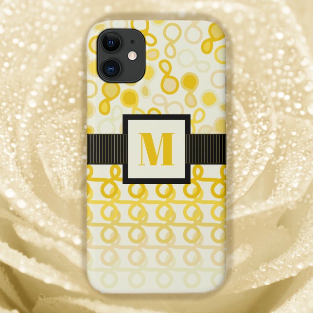 Loopy Lines mit Hybridpaisley Yellow Hues Ombre Case-Mate iPhone Hülle (Von Creator hochgeladen)