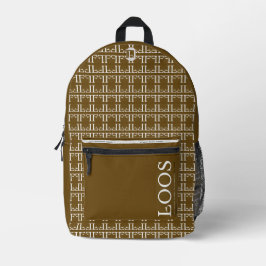 LOOS BEDRUCKTER RUCKSACK