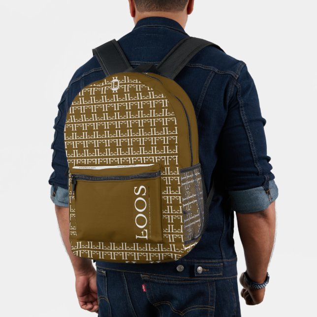 LOOS BEDRUCKTER RUCKSACK (Insitu (Modell))
