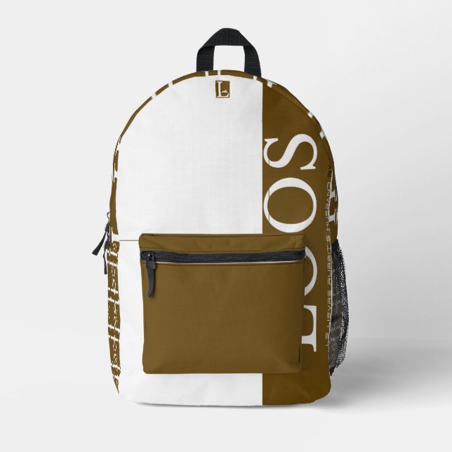 LOOS BEDRUCKTER RUCKSACK (Vorderseite)