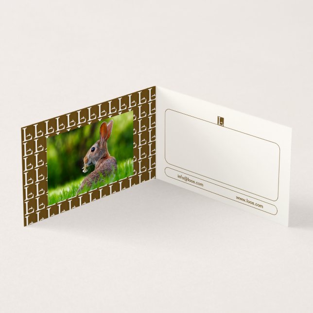 LOOS-GESCHÄFTSKARTE VISITENKARTEN (Innenseite)