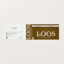 LOOS-GESCHÄFTSKARTE VISITENKARTEN