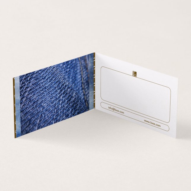 LOOS-GESCHÄFTSKARTE VISITENKARTEN (Innenseite)