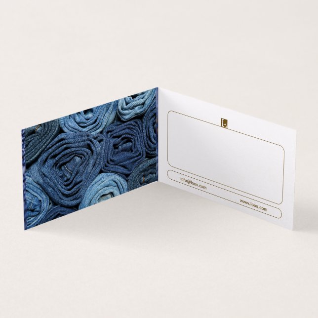 LOOS-GESCHÄFTSKARTE VISITENKARTEN (Innenseite)