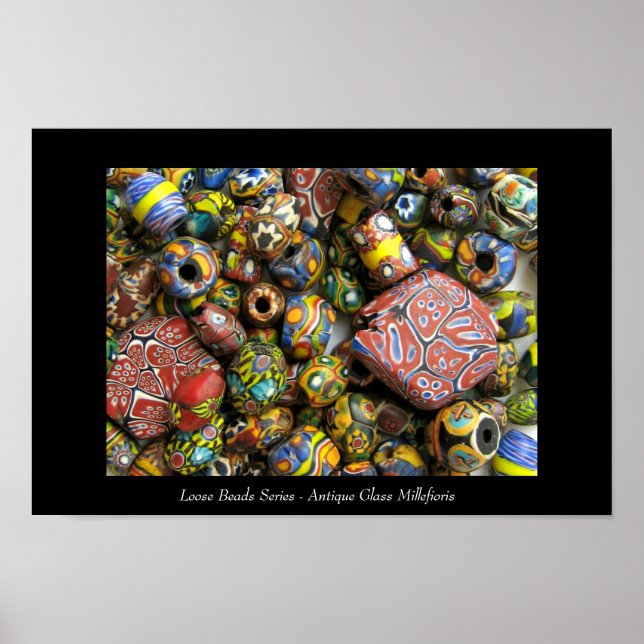Loose Beads Serie - Antique Millefiori Glass Poster (Vorne)