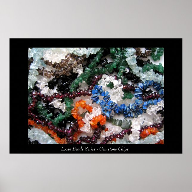 Loose Beads Serie - Edelsteinchips Poster (Vorne)