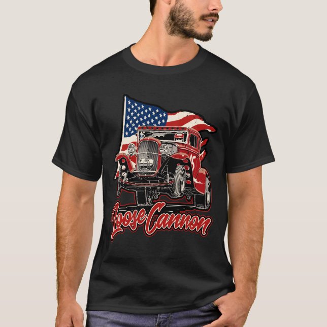Loose Cannon - Rot - Modell A Gasser  T-Shirt (Vorderseite)