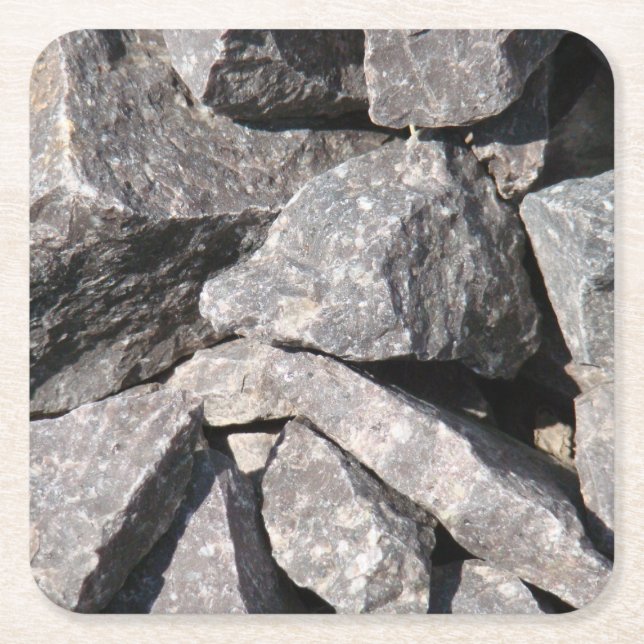 Loose Granite Rock Rechteckiger Pappuntersetzer (Vorderseite)