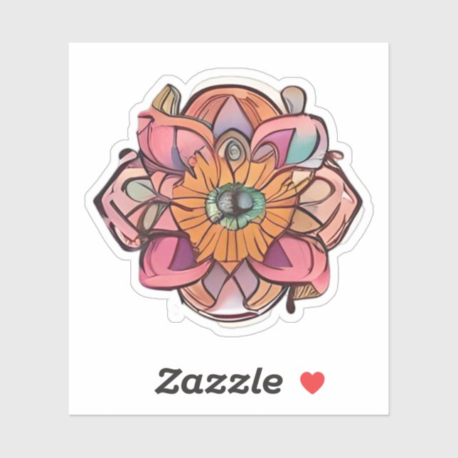 Loose Mandala Aufkleber (Blatt)