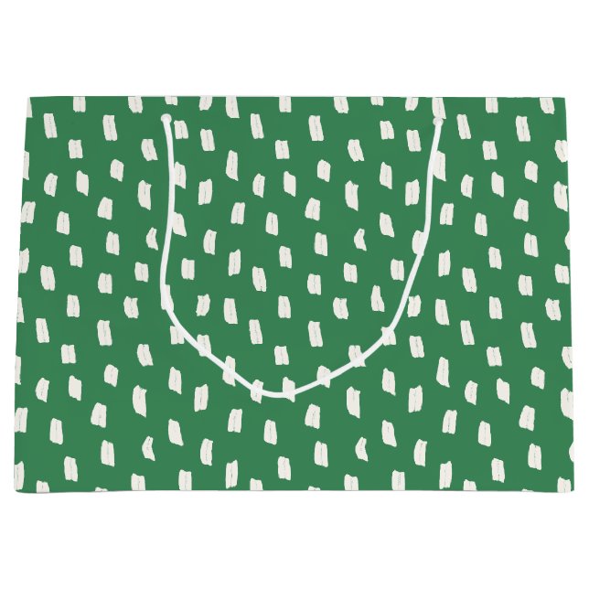 Loose Mark Leaf Green Große Geschenktüte (Vorderseite)