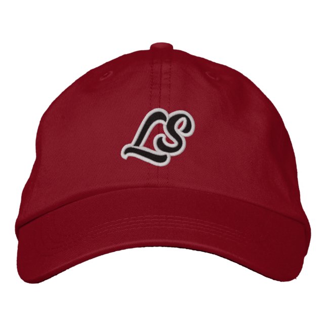 LooseSquares schwarzer Logo-Vaterhut Bestickte Baseballkappe (Vorderseite)
