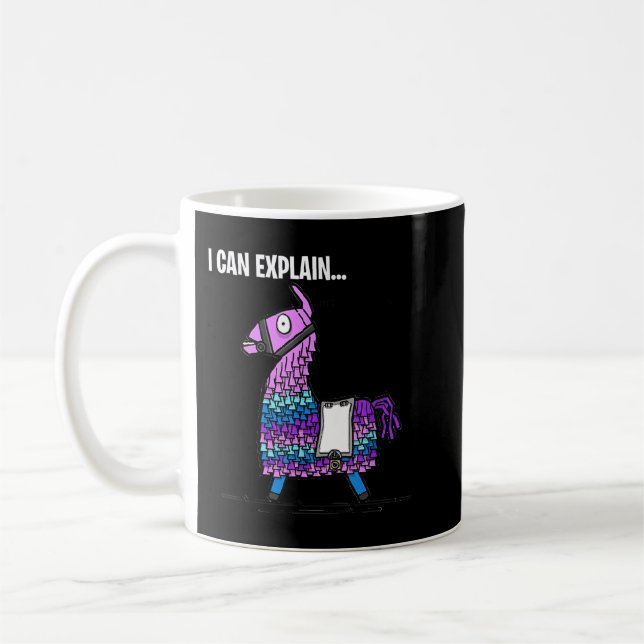 Loot Llama Ich kann Gaming erklären Kaffeetasse (Links)