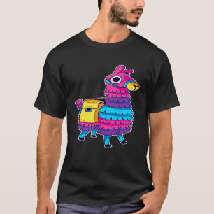 Loot Llama Piñata mit gelber Satteltasche T-Shirt