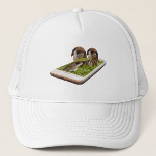Lop Eared Bunny Rabbit Family Tech Swavy, Truckerkappe