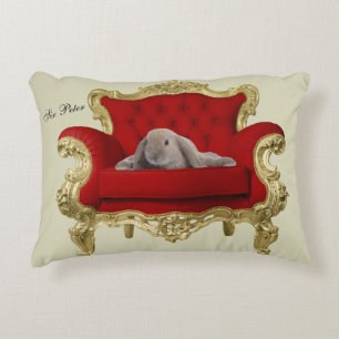 Lop Oared Bunny Rabbit Accent Pillow Dekokissen