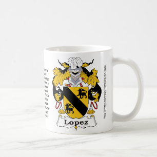 Lopez-Familienwappen auf einer Tasse