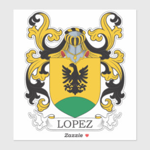 Lopez Familienwappen Aufkleber