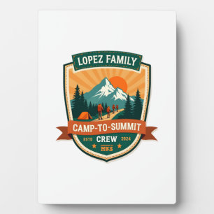Lopez Family Camp-To-Summit Crew Vintage-Wander-Ca Fotoplatte