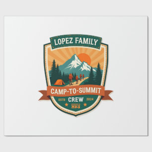 Lopez Family Camp-To-Summit Crew Vintage-Wander-Ca Geschenkpapier