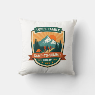 Lopez Family Camp-To-Summit Crew Vintage-Wander-Ca Kissen