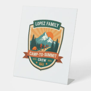Lopez Family Camp-To-Summit Crew Vintage-Wander-Ca Sockelschild