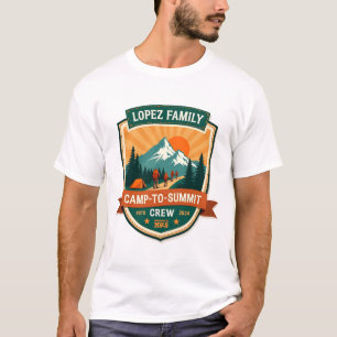 Lopez Family Camp-To-Summit Crew Vintage-Wander-Ca T-Shirt