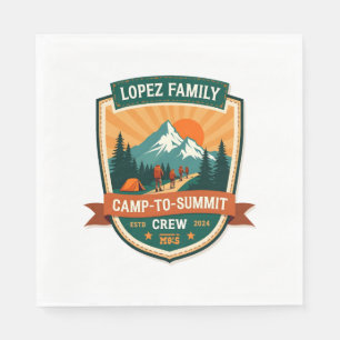 Lopez Family Camp-To-Summit Crew Vintage Wanderh C Serviette