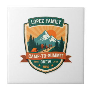 Lopez Family Camp-To-Summit Crew Vintage Wandern C Fliese