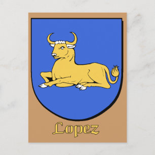 Lopez Family Shield Postkarte