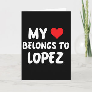 Lopez - Mein Herz gehört Lopez - Liebe Karte