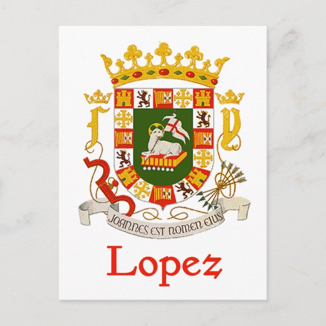 Lopez-Schild von Puerto Rico Postkarte (Vorderseite)