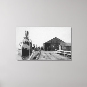 Lopez, WA - Ansicht des SS-Inselbewohners am Leinwanddruck