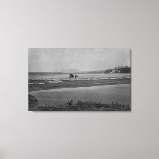 Lopez, WA - Blick auf Schildkrötenrückenberg in Fe Leinwanddruck (Vorderseite)