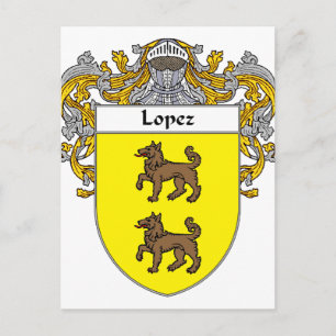 Lopez-Wappen (mantled) Postkarte