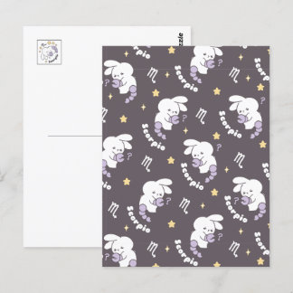 Loppitokki's Cosmic Scorpio Muster: Bunny Art II Postkarte