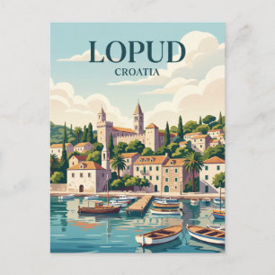 Lopud Insel Kroatien Postkarte