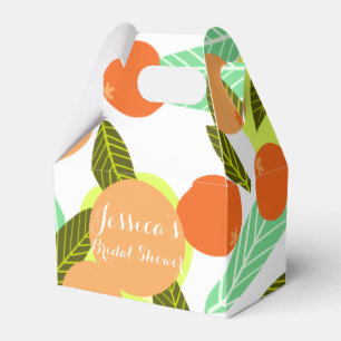 Loquat Frucht Muster Brautparty Peach Geschenkschachtel