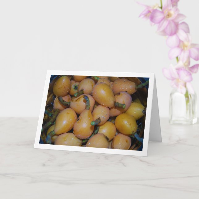 Loquat Fruit Karte (Orchidee)