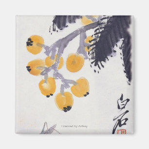 Loquats und eine Heuschrecke Magnet