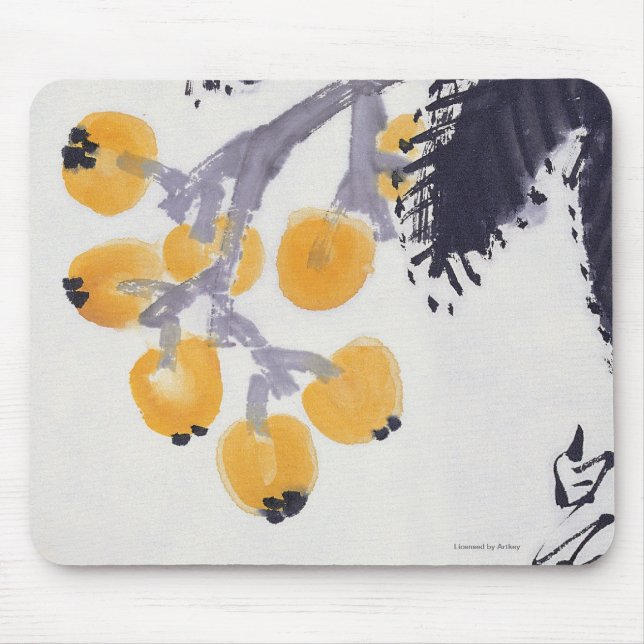 Loquats und eine Heuschrecke Mousepad (Vorne)