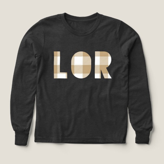 Lor Hmong Nachname Kariertes Shirt für Familienpas (Design Vorderseite)