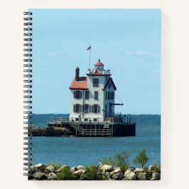 Lorain Harbor West Breakwater Light Notebook Notizbuch