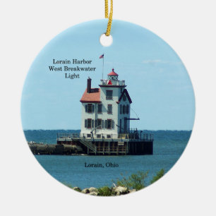 Lorain Harbor West Breakwater Light Ornament