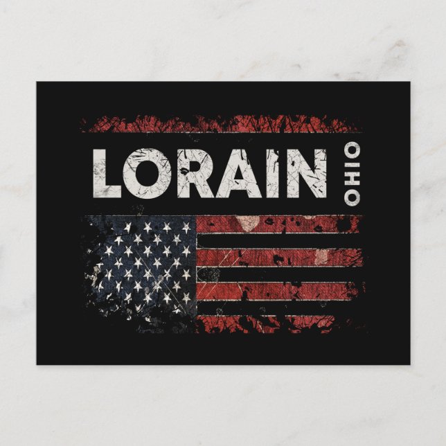 Lorain Ohio Postkarte (Vorderseite)