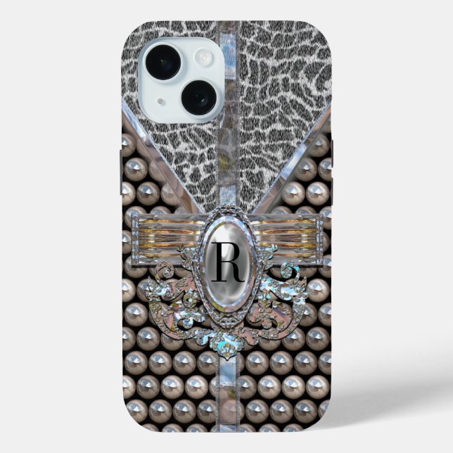 Loranne Dazzle Monogram Case-Mate iPhone Hülle (Rückseite)