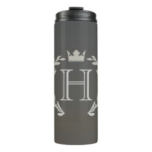 Lorbeer-Kranz-Monogramm Thermosbecher