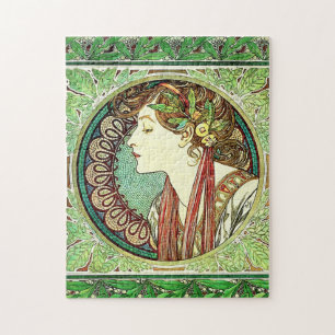 Lorbeer-Puzzlespiel Alphonse Mucha Puzzle
