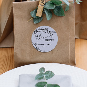 Lorbeerblätter – Lass Runder Aufkleber