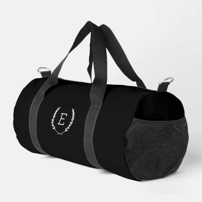 Lorbeerkranz-Monogramm Duffle Bag (Rechte Ecke)